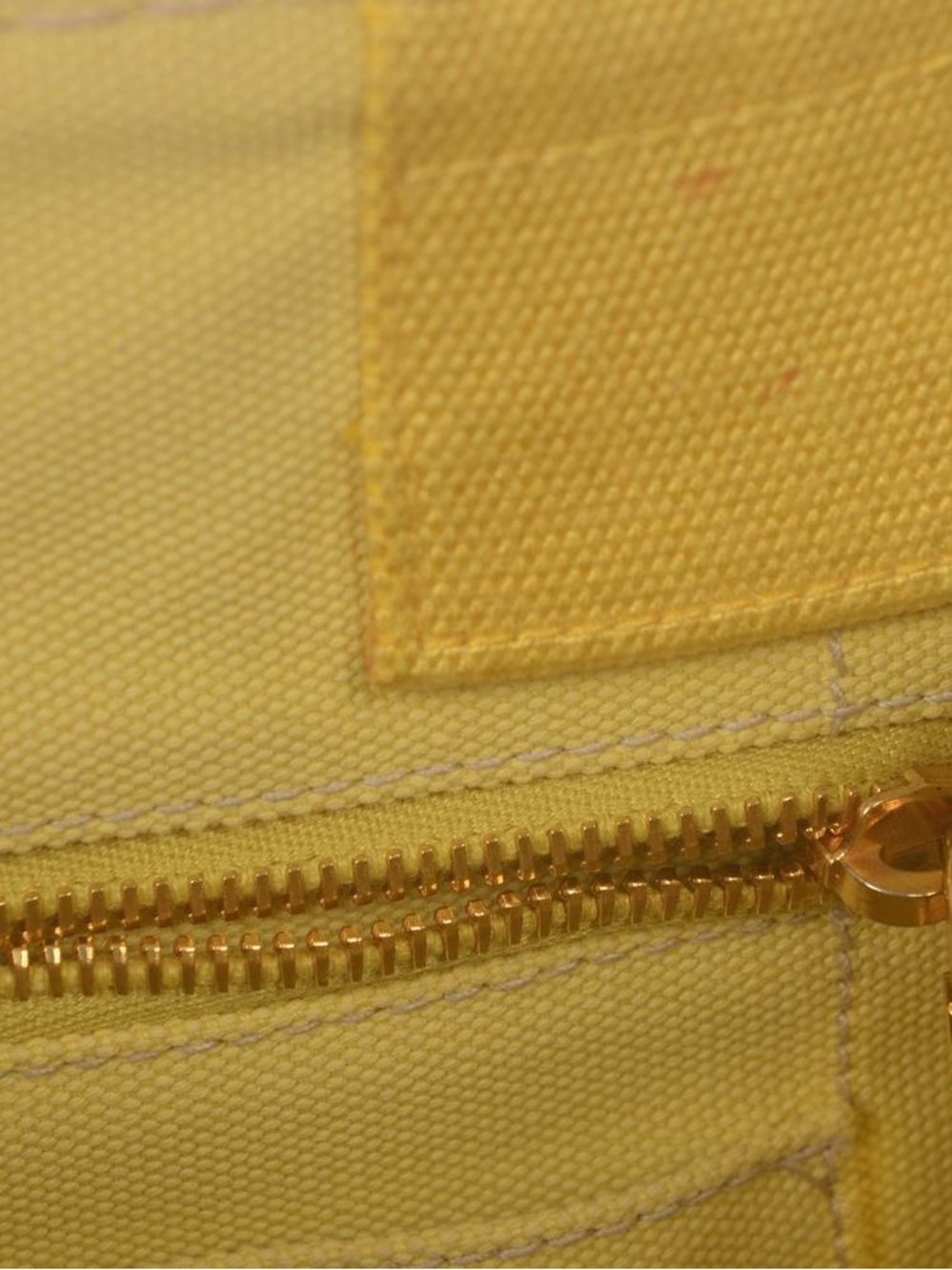♥️Prada Small Logo ellow Canvas Mini Tote with White Logo♥️ - Picture 14 of 16